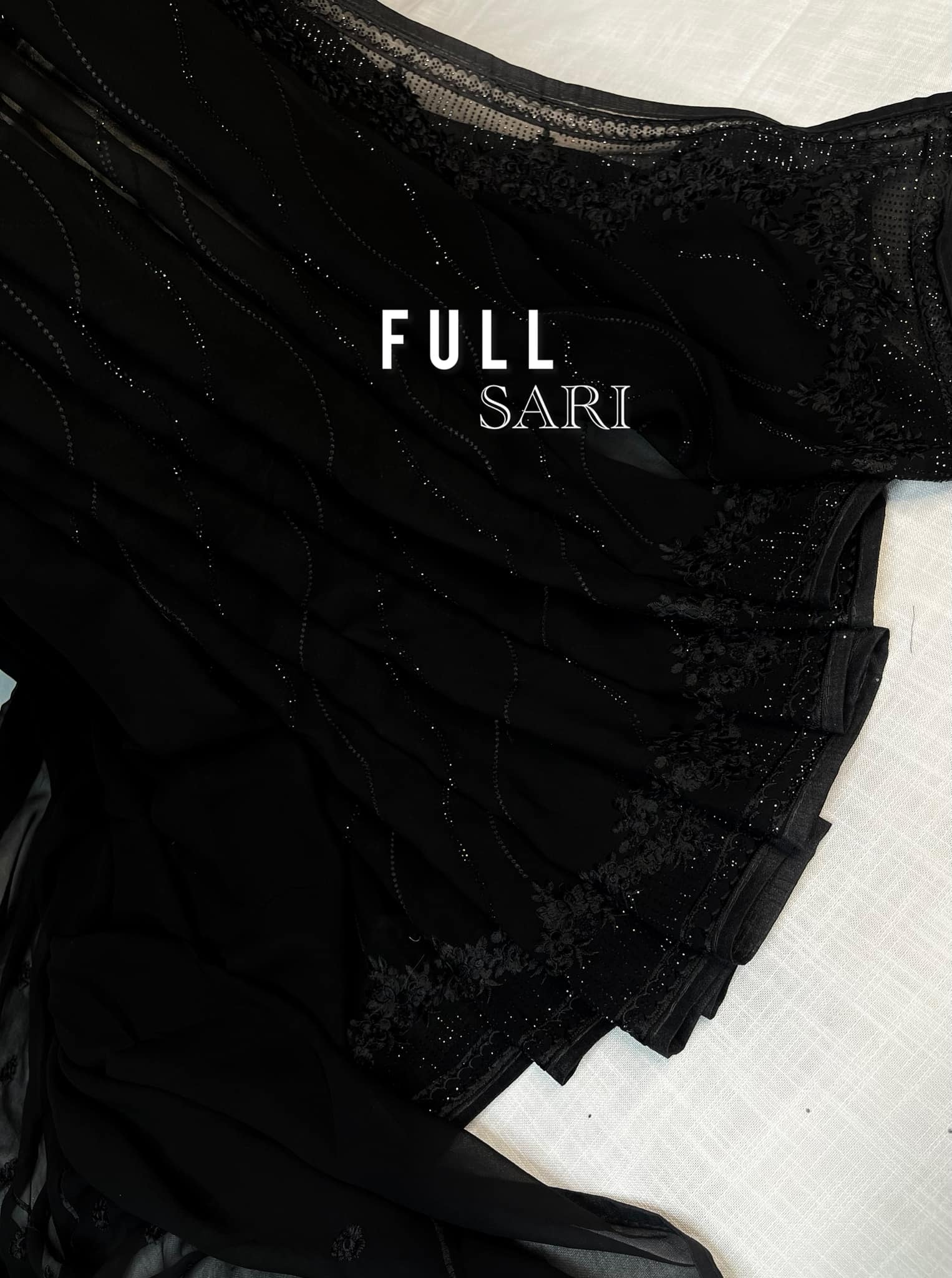 Black fancy saree🖤 - Image 6