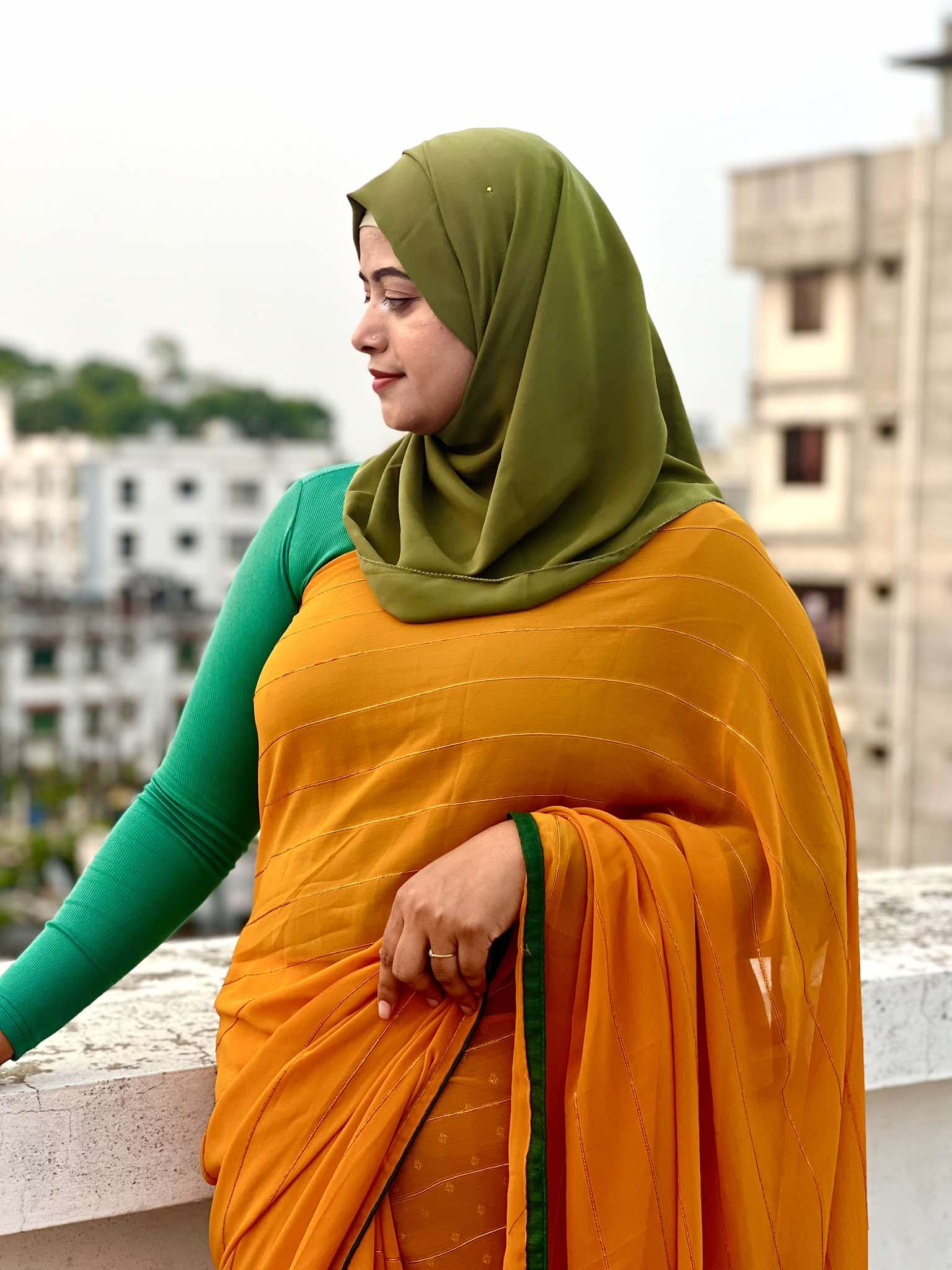 Soft Georgette Sequence saree - Image 4