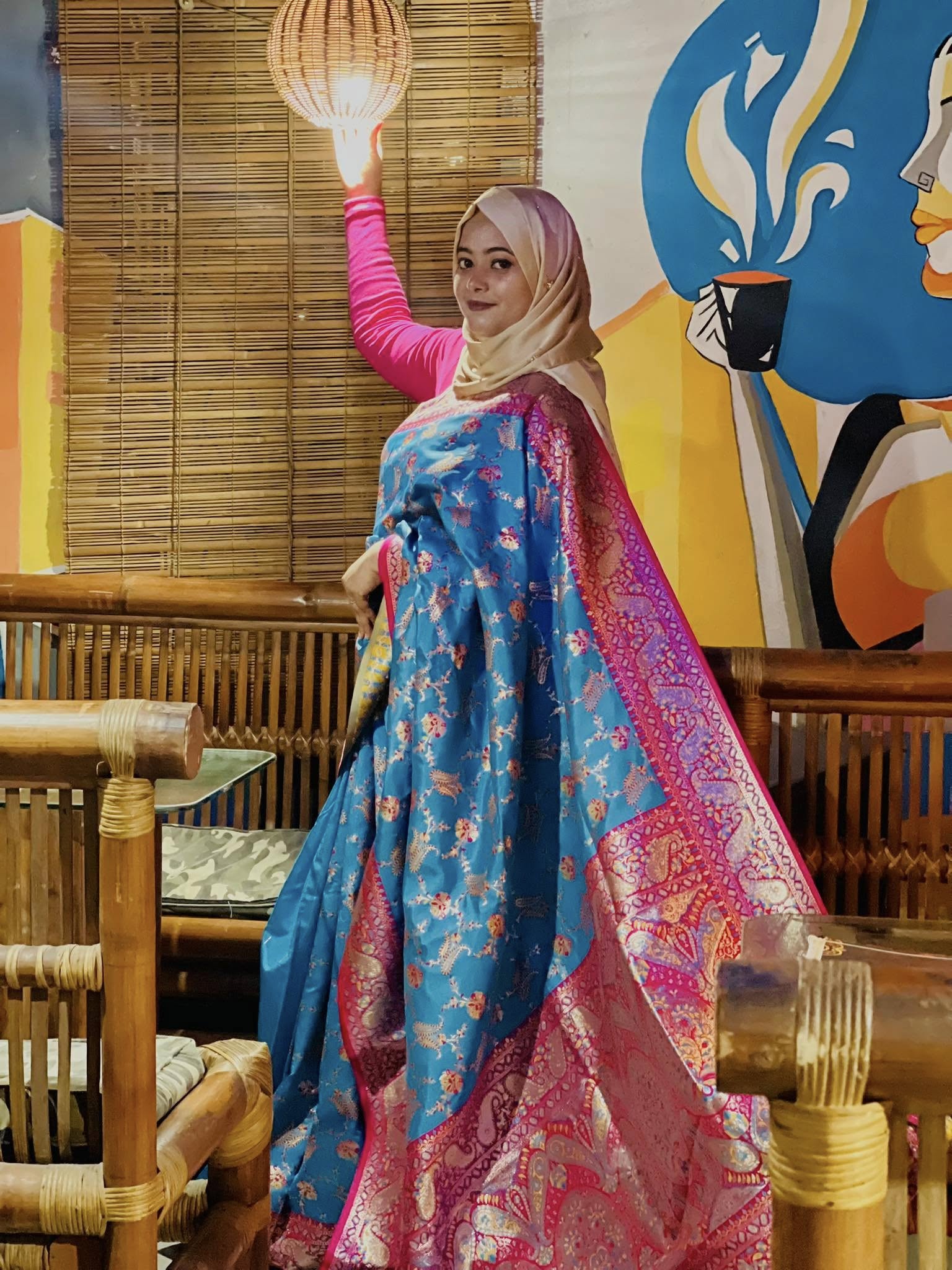 হ্যান্ডলুম কাতান সিল্ক শাড়ি - Image 8